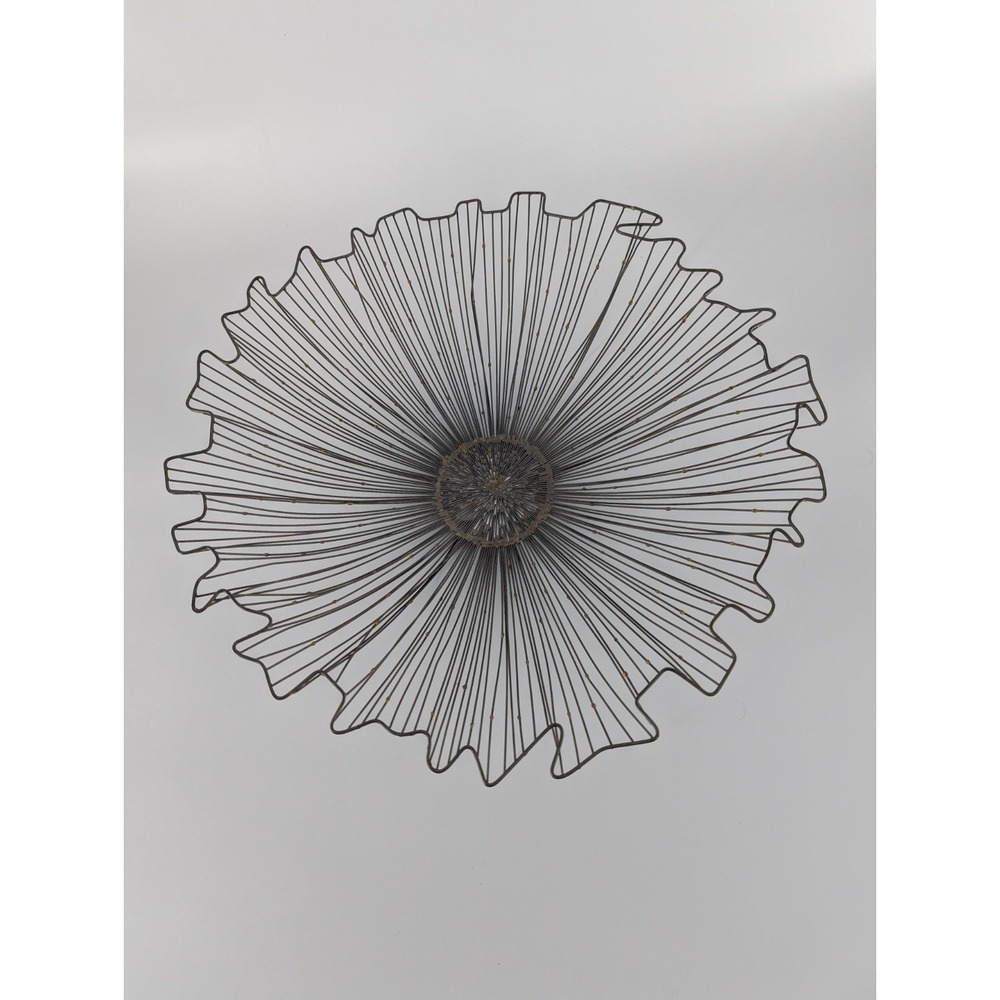 Crate And Barrel Marisol Wall Art Floral Wire Art 21" Diameter